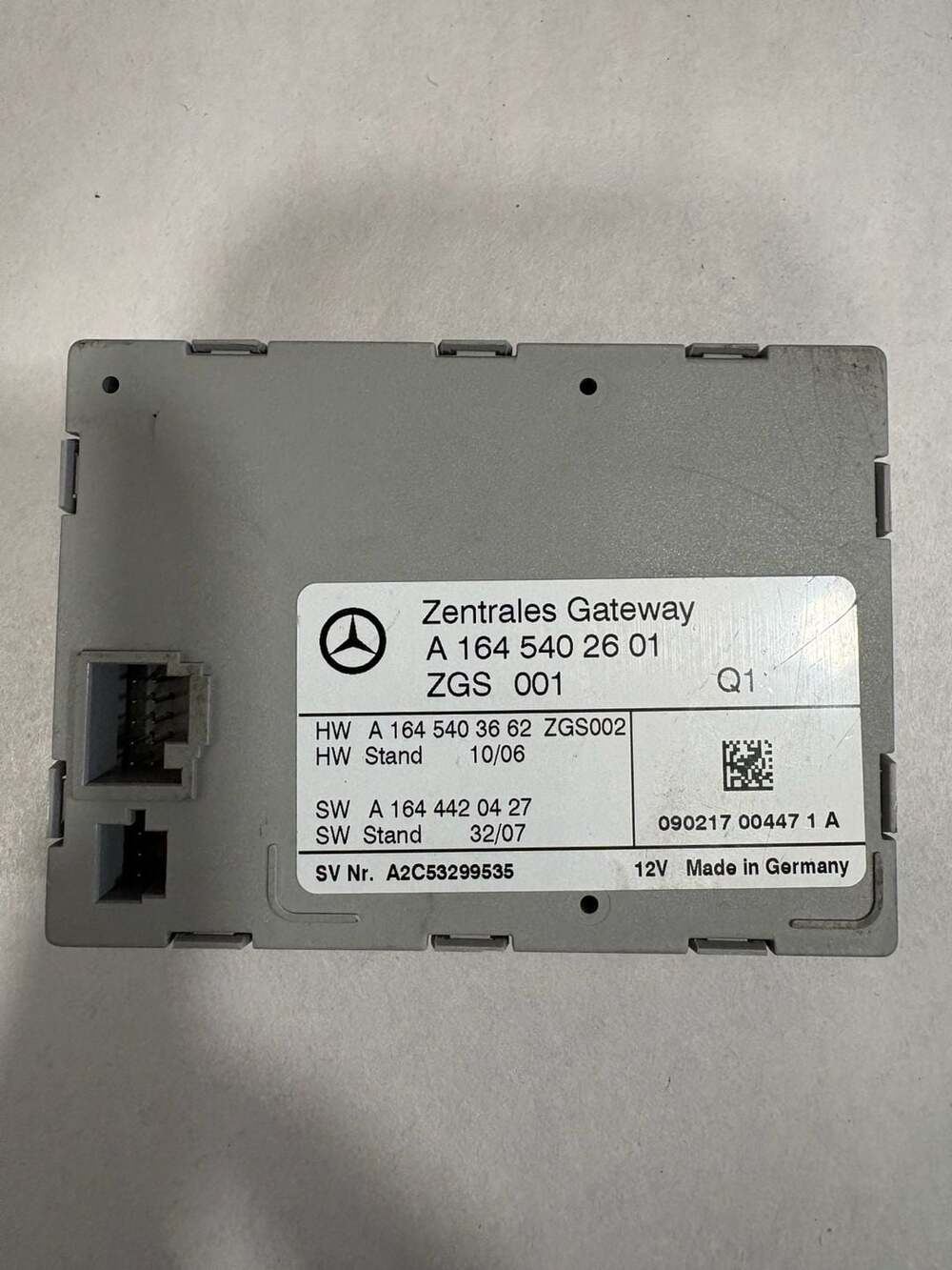 Mercedes Zentrales Gateway Control Module A 164 540 26 01